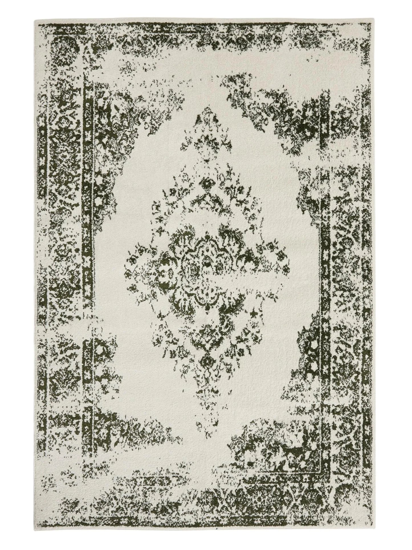 ZOE Creme Grøn Tæppe - Billede 2