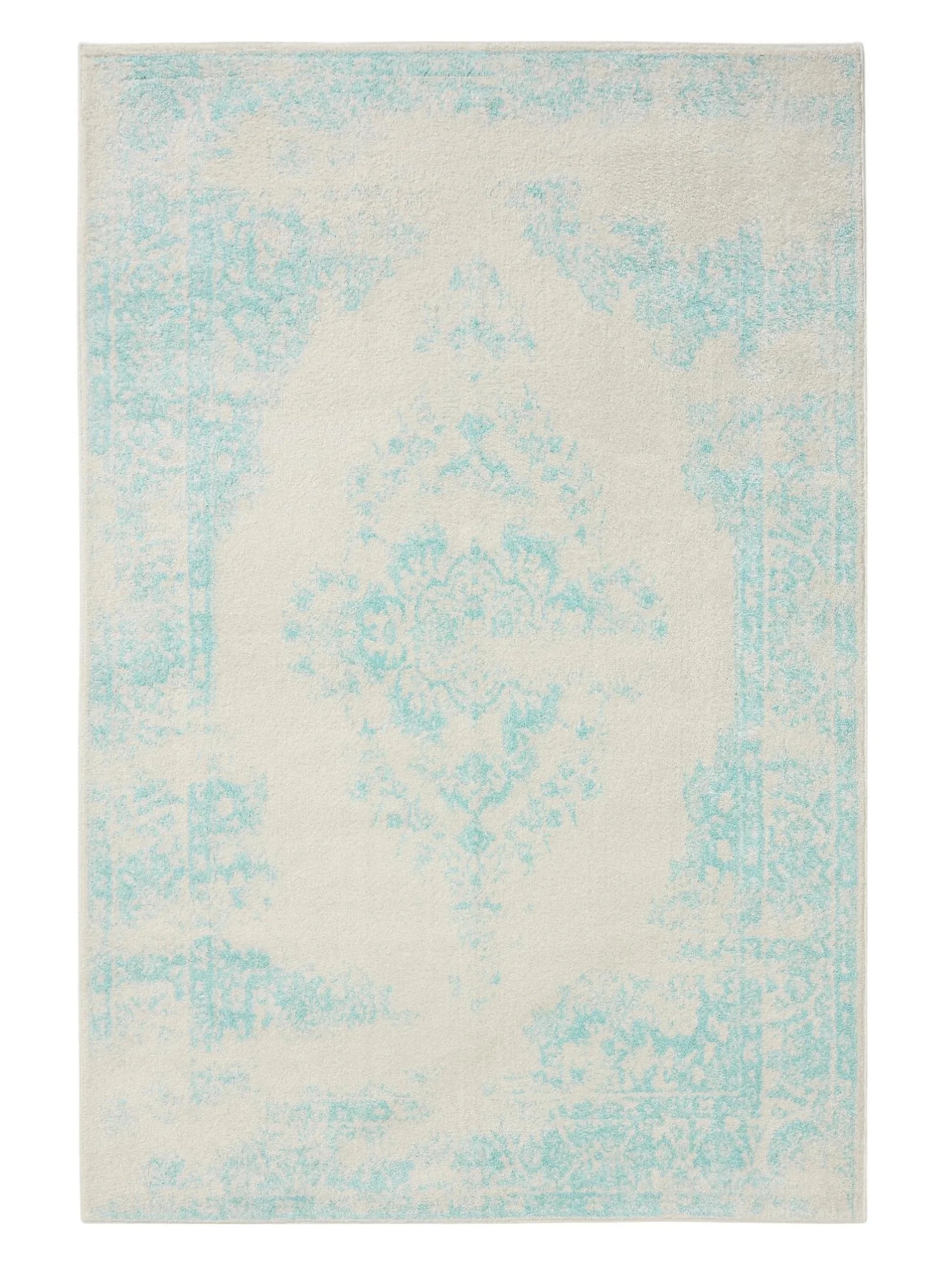 ZOE Turkis Creme Tæppe - Billede 2
