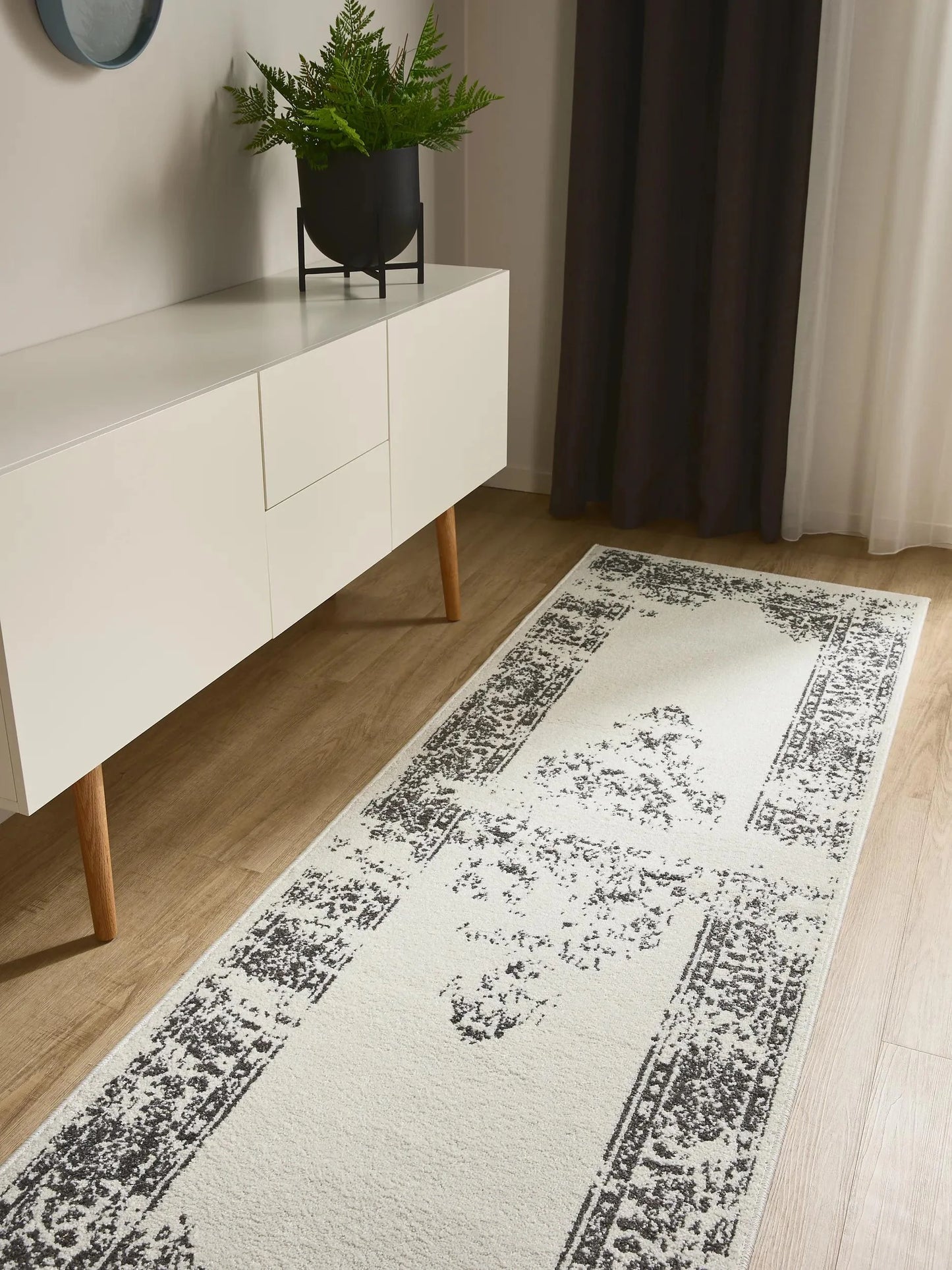 ZOE Creme Grå Tæppe