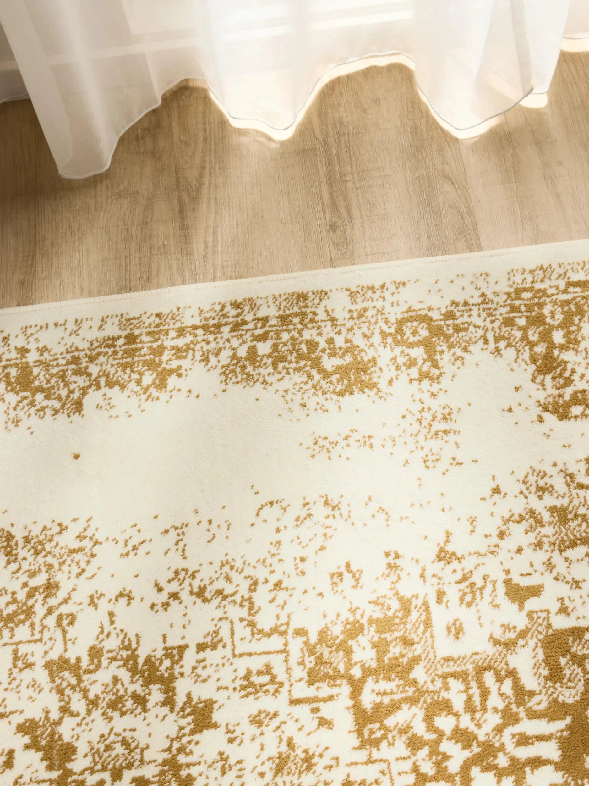 KIRA Creme/Gul Tæppe - Billede 3