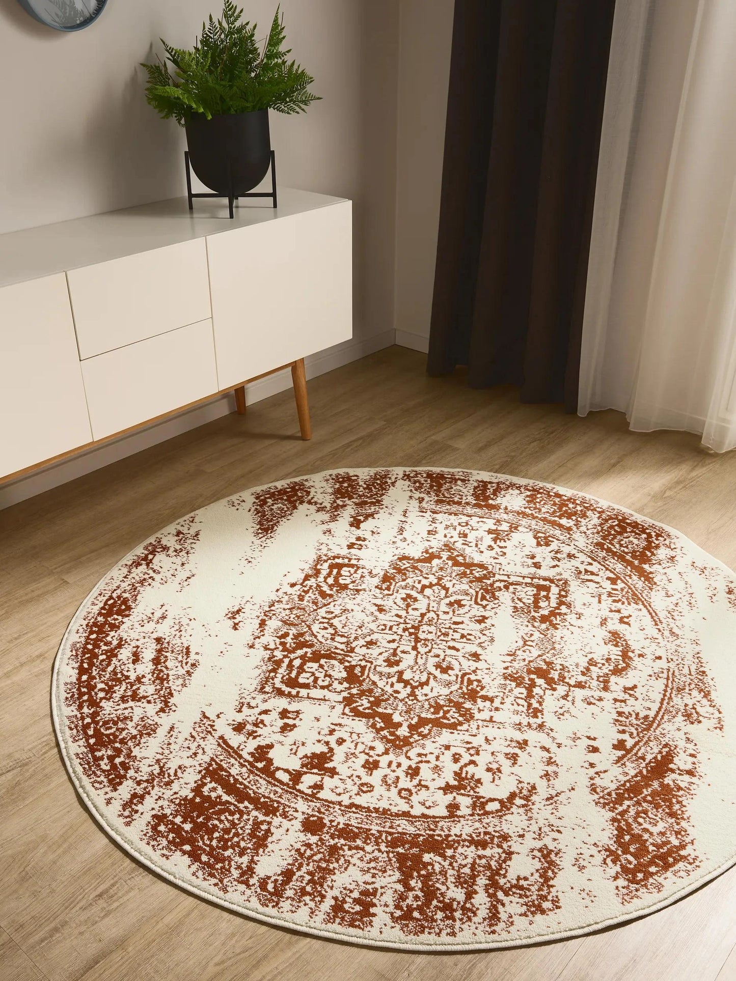 KIRA Creme/Orange Tæppe