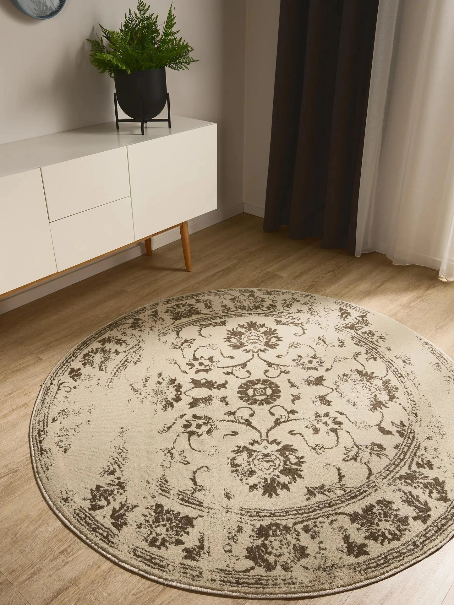 KIRA Creme/Brun Tæppe