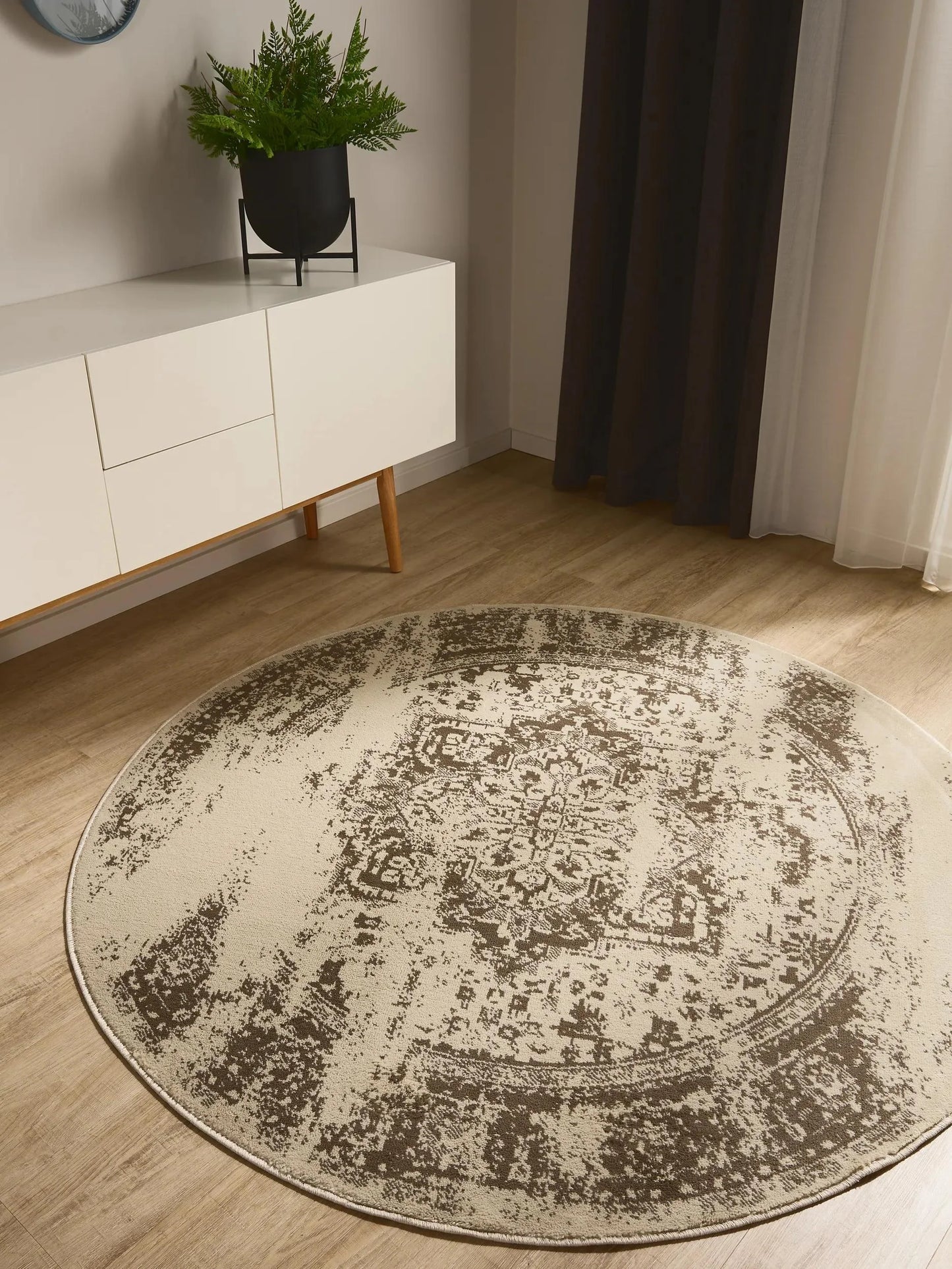 KIRA Creme/Brun Tæppe