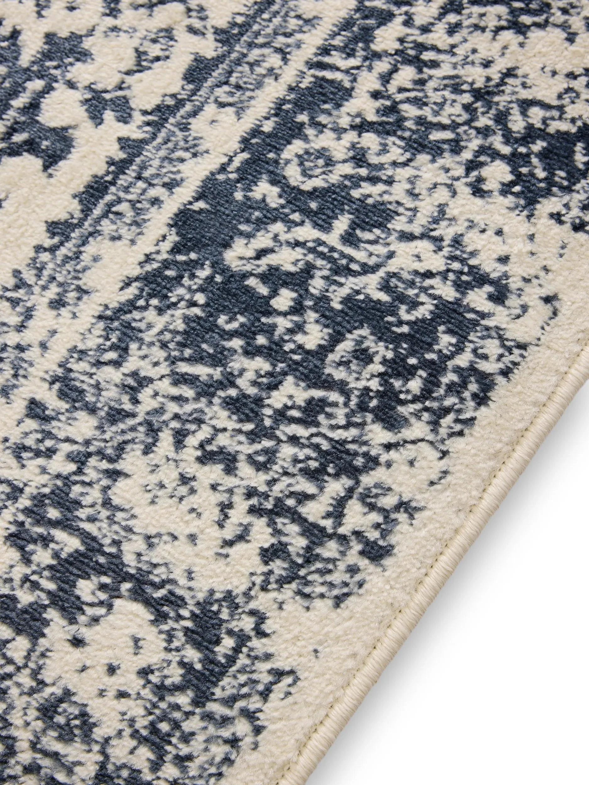 KIRA Creme/Blå Tæppe - Billede 5