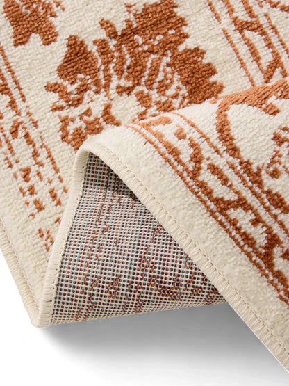 KIRA Creme/Orange Tæppe - Billede 4