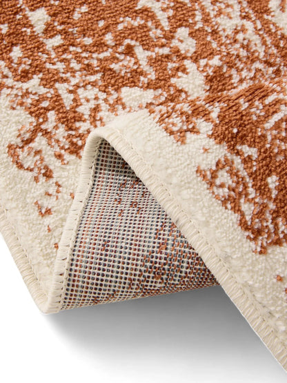 KIRA Creme/Orange Tæppe - Billede 4