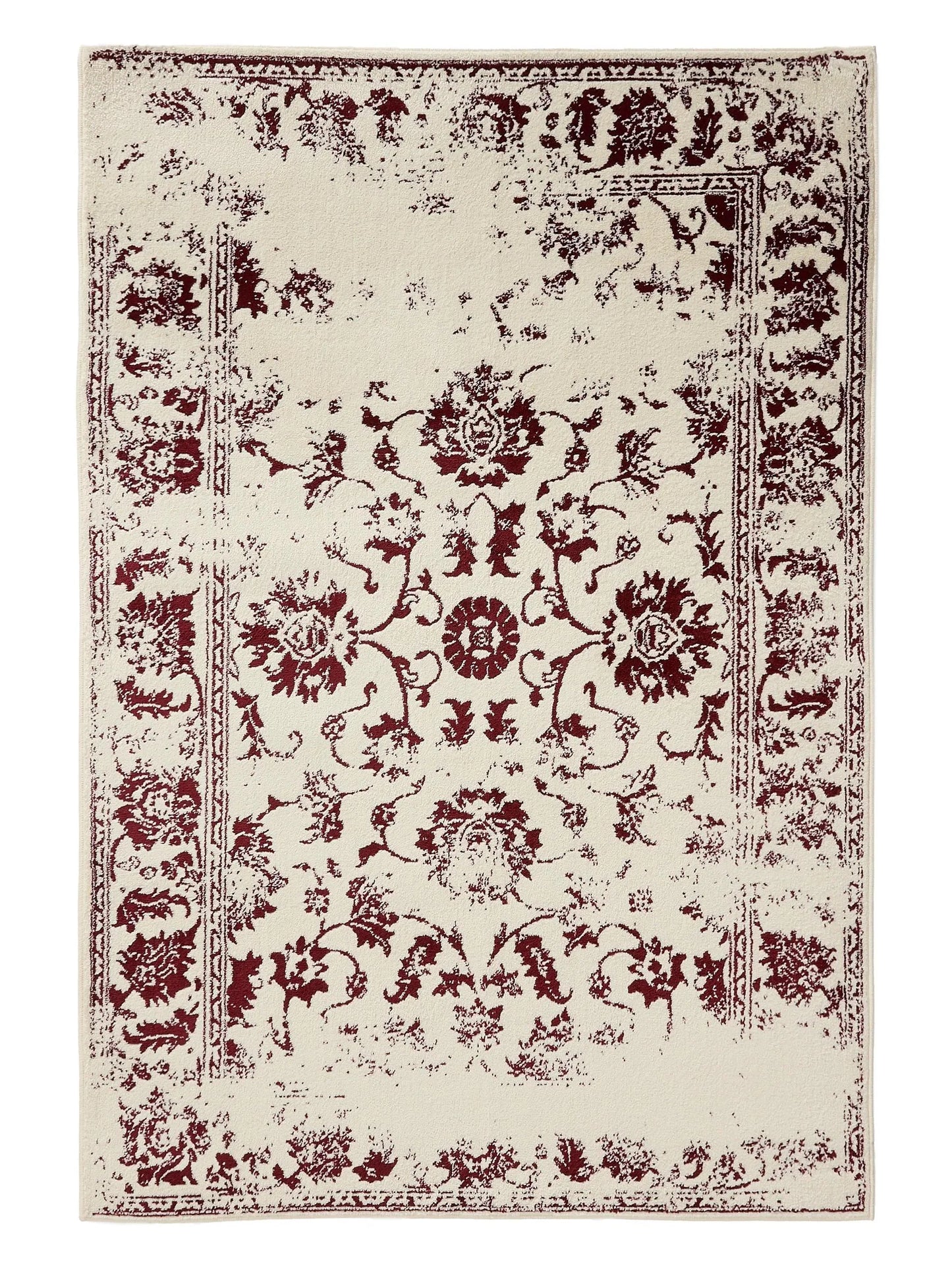 KIRA Creme/Rød Tæppe - Billede 2