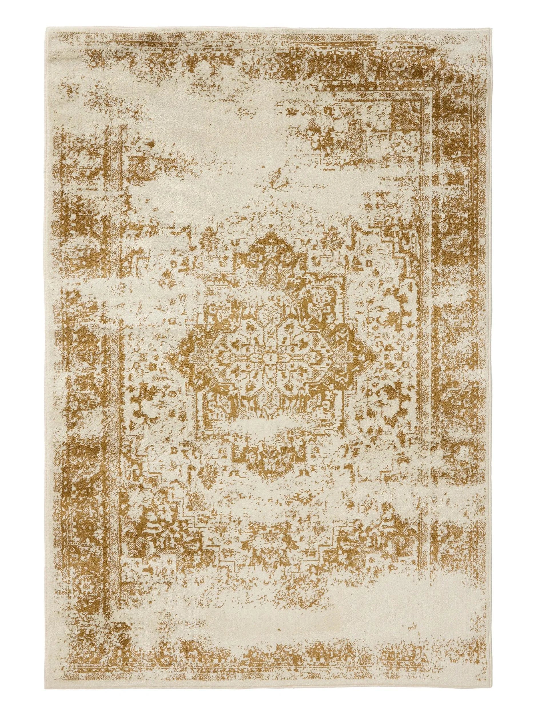 KIRA Creme/Gul Tæppe - Billede 2