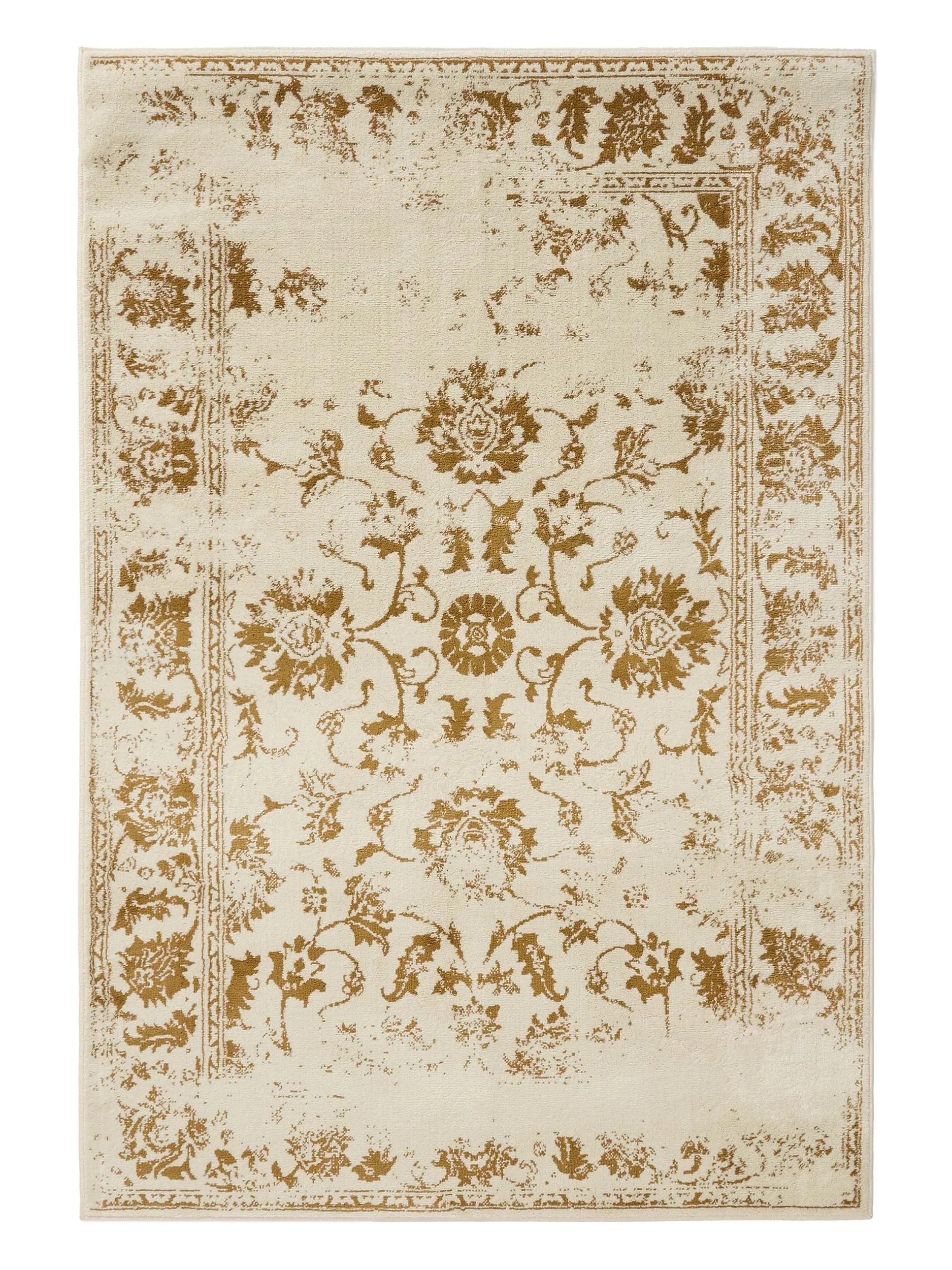 KIRA Creme/Gul Tæppe - Billede 2