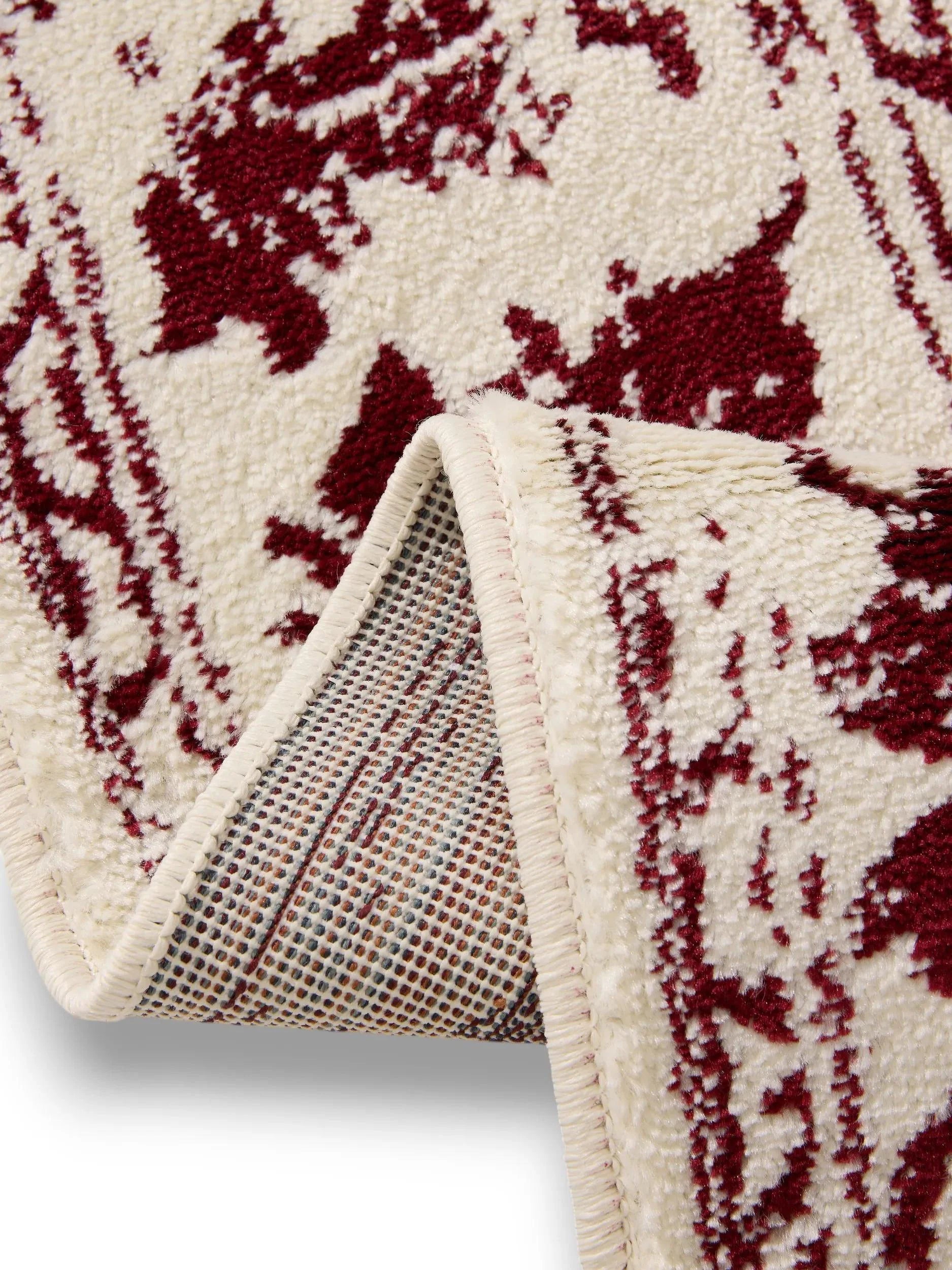 KIRA Creme/Rød Tæppe - Billede 4