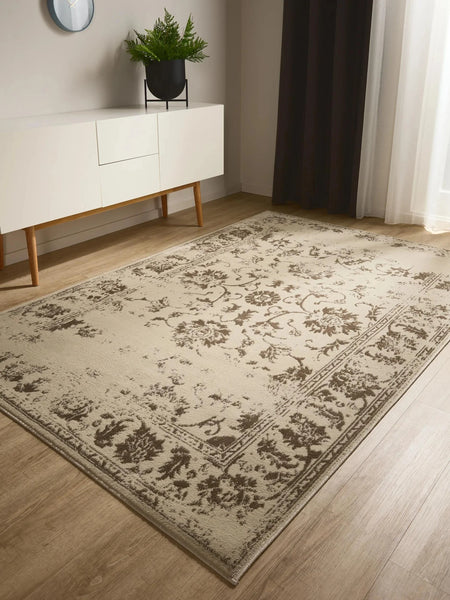 KIRA Creme/Brun Tæppe
