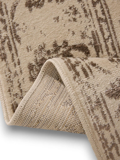 KIRA Creme/Brun Tæppe - Billede 4