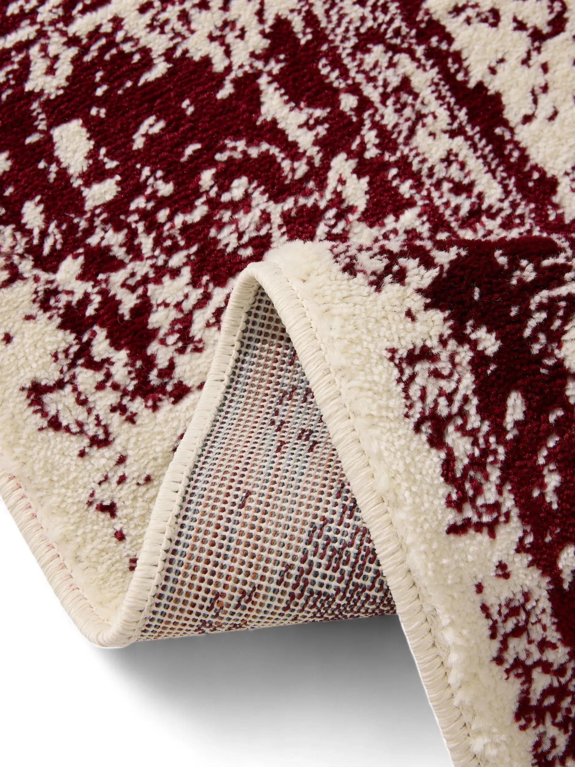 KIRA Creme/Rød Tæppe - Billede 4