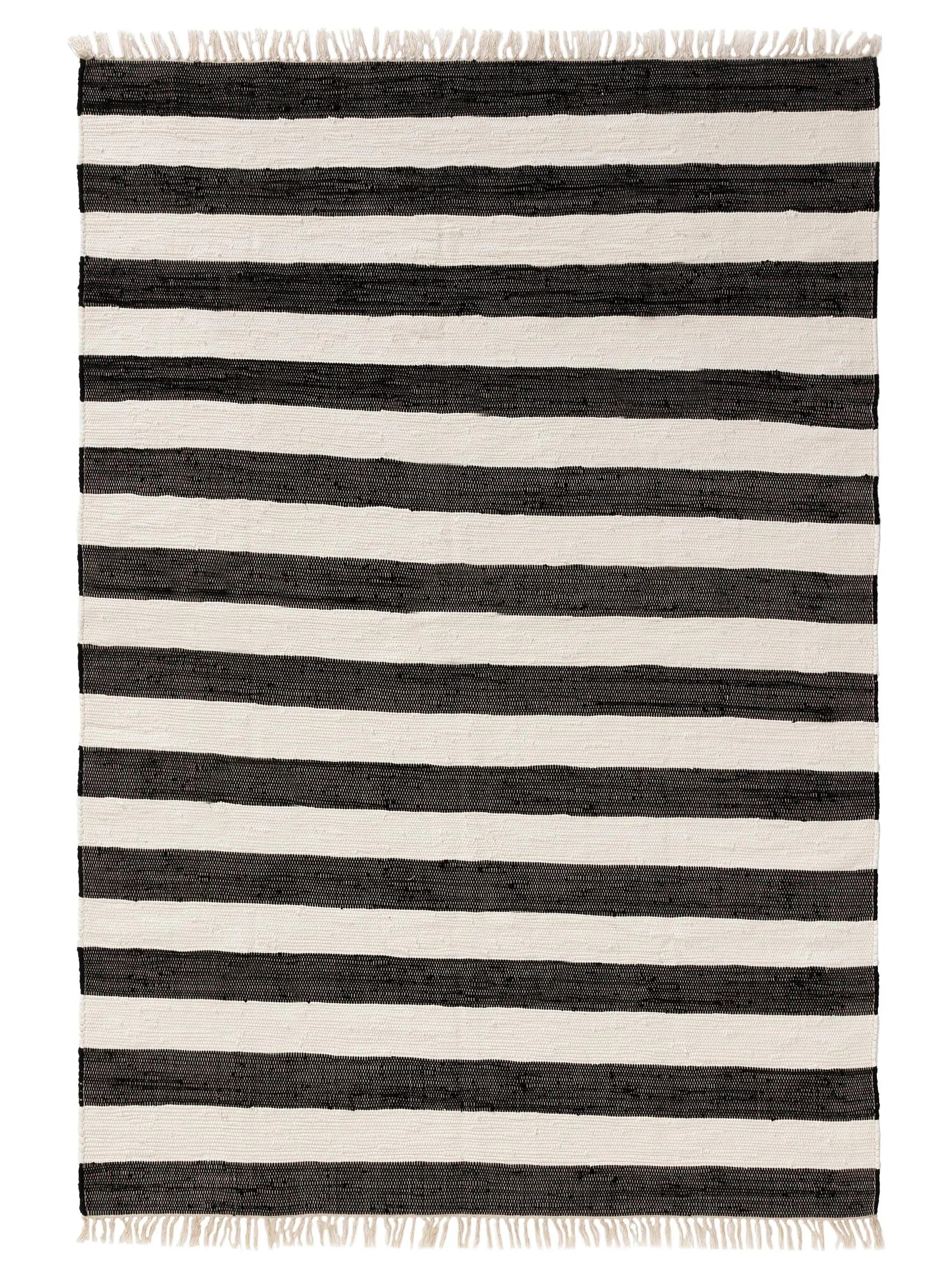 ACE Hvid Sort Genbrugsmateriale Tæppe - Billede 2