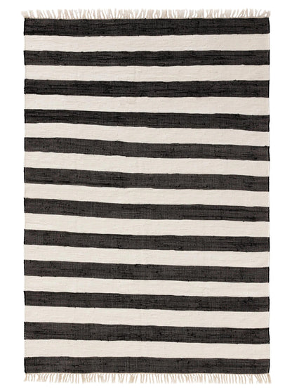 ACE Hvid Sort Genbrugsmateriale Tæppe - Billede 2