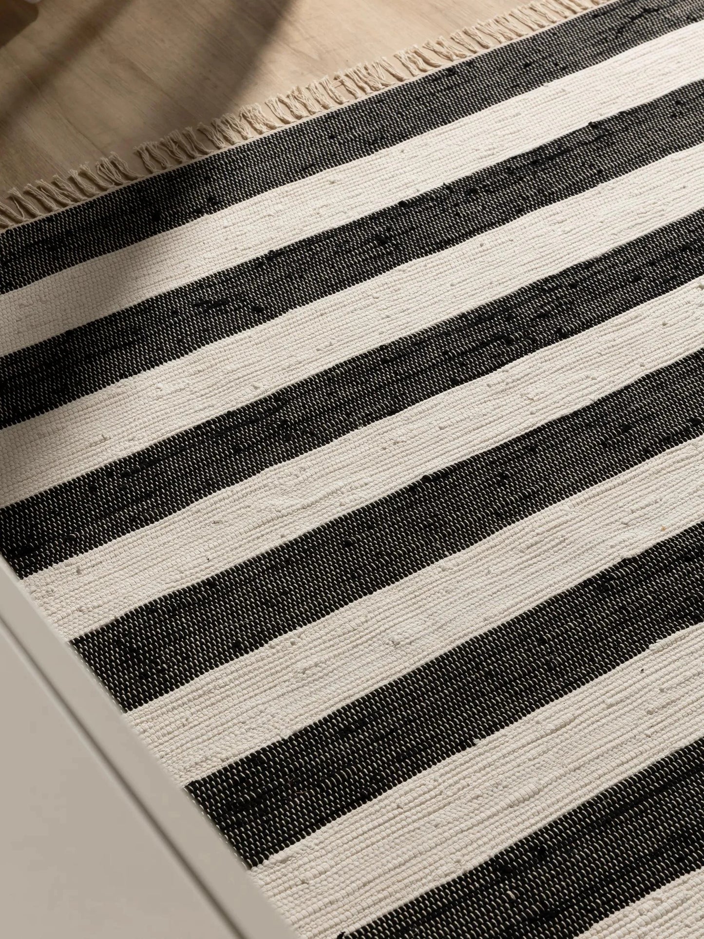 ACE Hvid Sort Genbrugsmateriale Tæppe - Billede 3