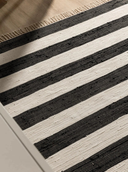 ACE Hvid Sort Genbrugsmateriale Tæppe - Billede 3