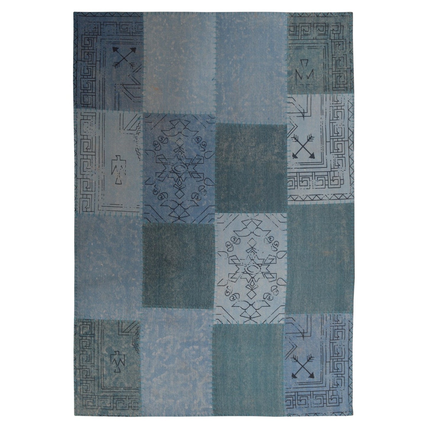 Lyrical 210 Tæppe Patchwork I Vintage Look - Variant ZCX11-160-230