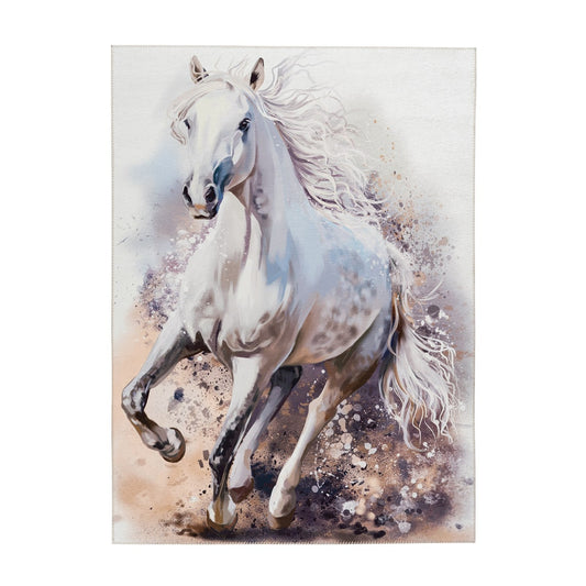 Sympathy Kids 245 White Horse Børnetæppe Med Hestemotiv - Hovedbillede