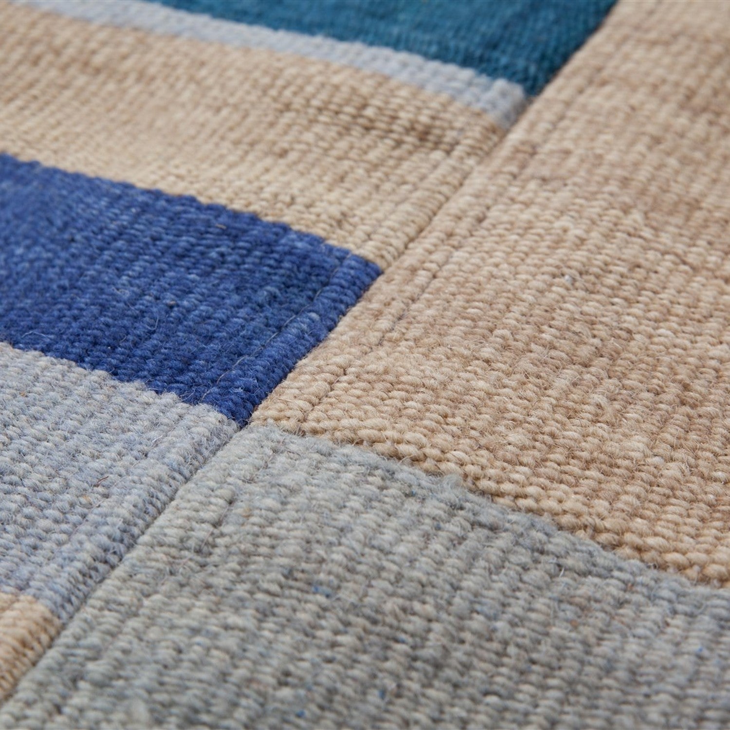 Radical 310 Tæppe Patchwork Design I Uld Og Bomuld - Billede 4