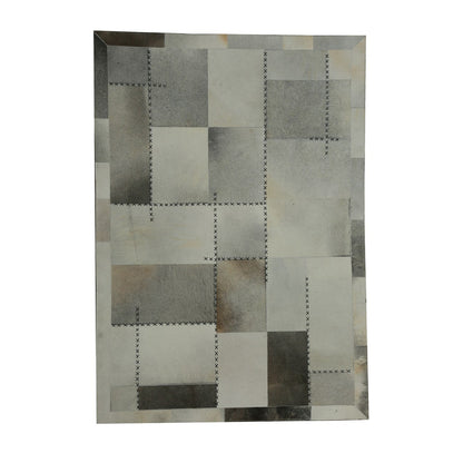 Mystic 110 Tæppe I Læder Med Patchwork Udtryk - Variant FUZTA-160-230