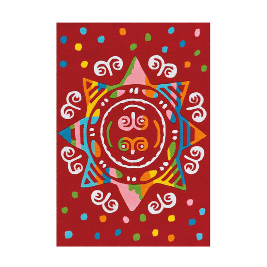 Spirit Glowy 3145 Mandala Børnetæppe Med Lysende Garn - Hovedbillede