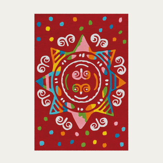 Spirit Glowy 3145 Mandala Børnetæppe Med Lysende Garn - Hovedbillede