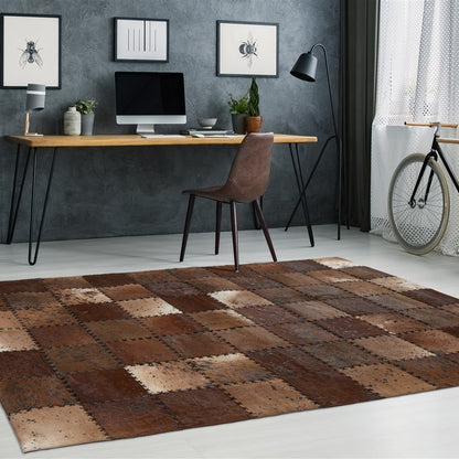 Voila 125 Lædertæppe Med Patchwork Mønster - Billede 3