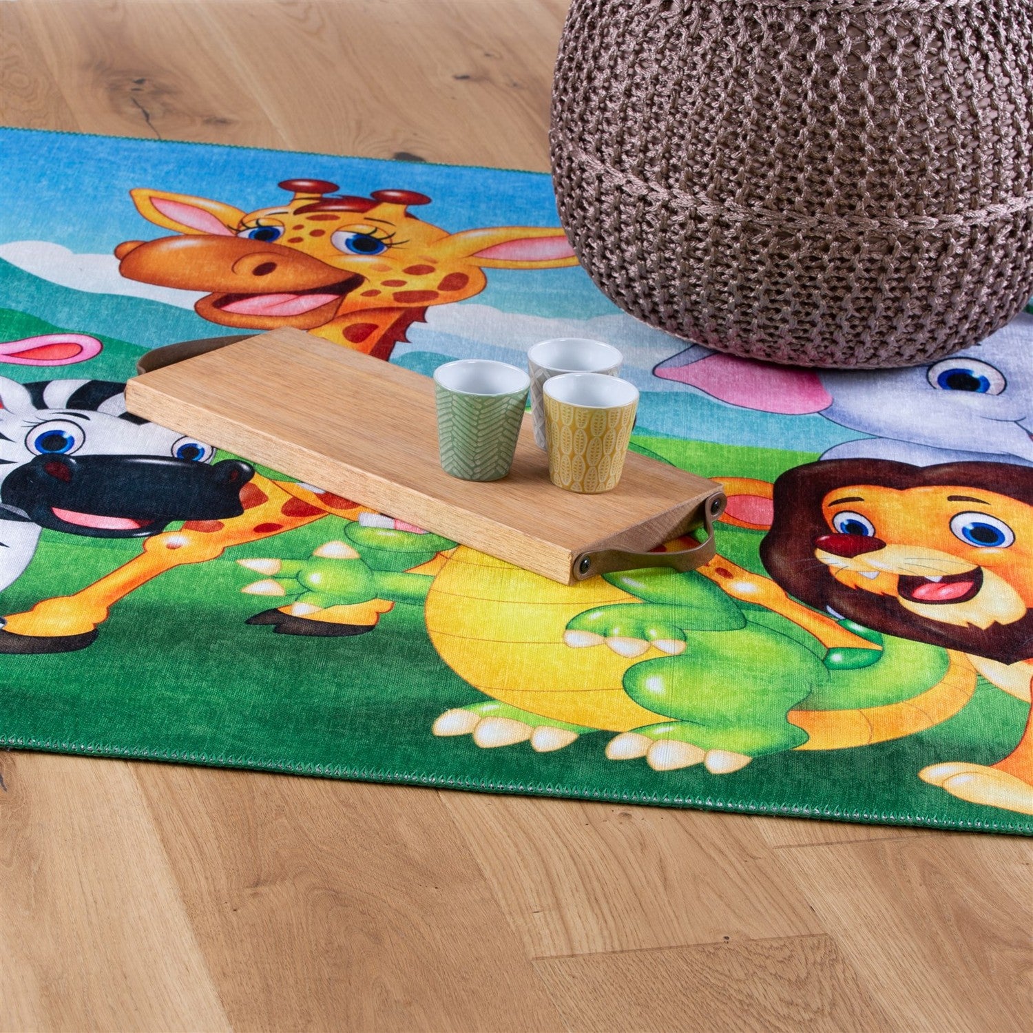 Sympathy Kids 249 Jungle Børnetæppe Med Junglemotiv - Billede 2