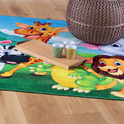 Sympathy Kids 249 Jungle Børnetæppe Med Junglemotiv - Billede 2