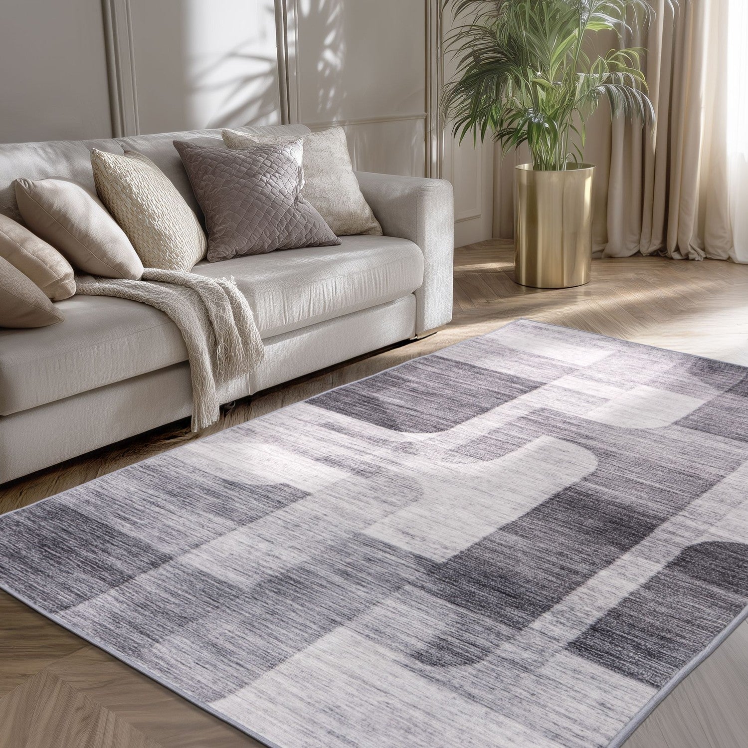 Bluster 225 Tæppe Kort Luv I Moderne Design - Billede 3