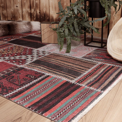 Atoil 273 Tæppe Patchwork Boho Design - Billede 2