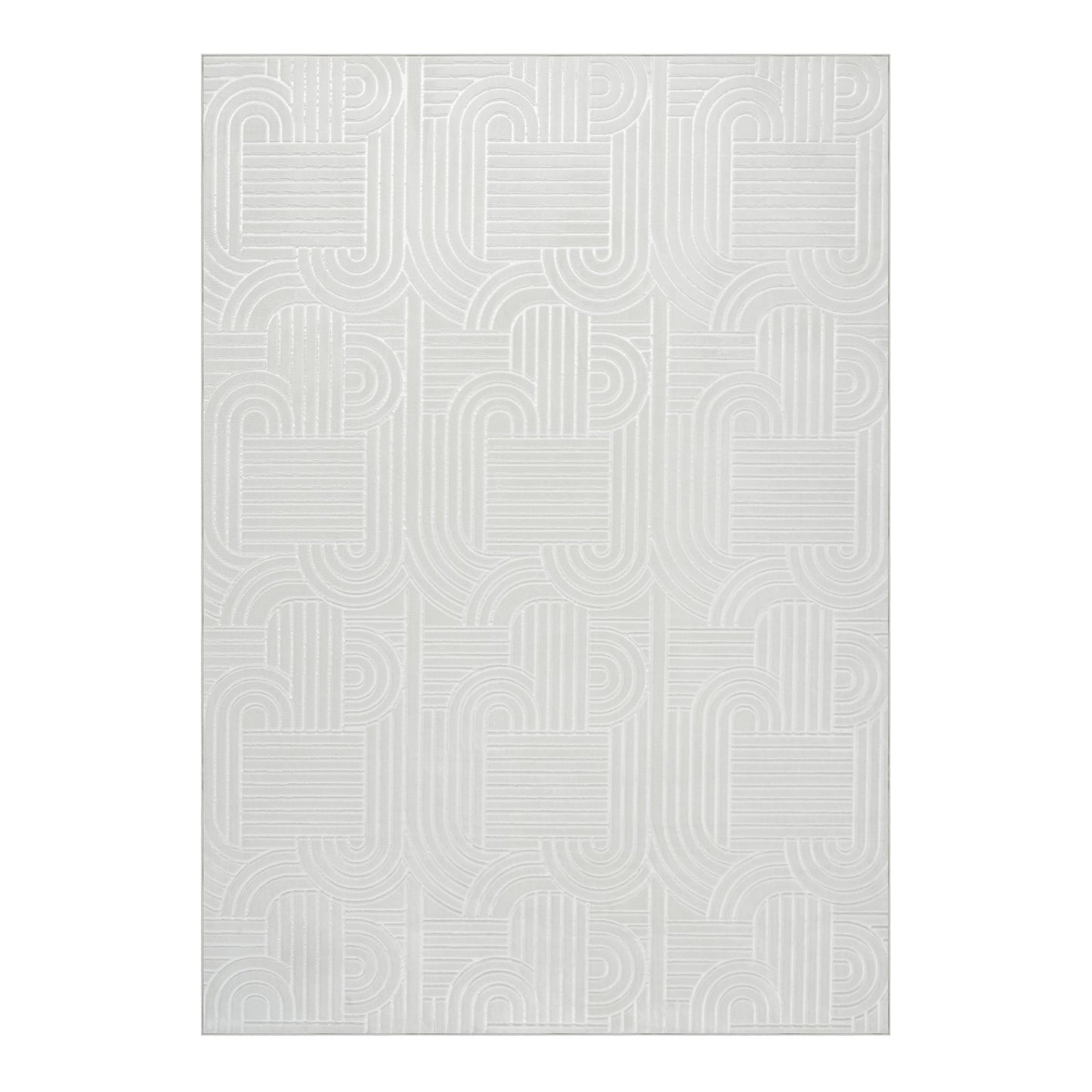 Calma 125 Tæppe Kort Luv Med 3D Linjedesign - Variant VVFU3-120-160