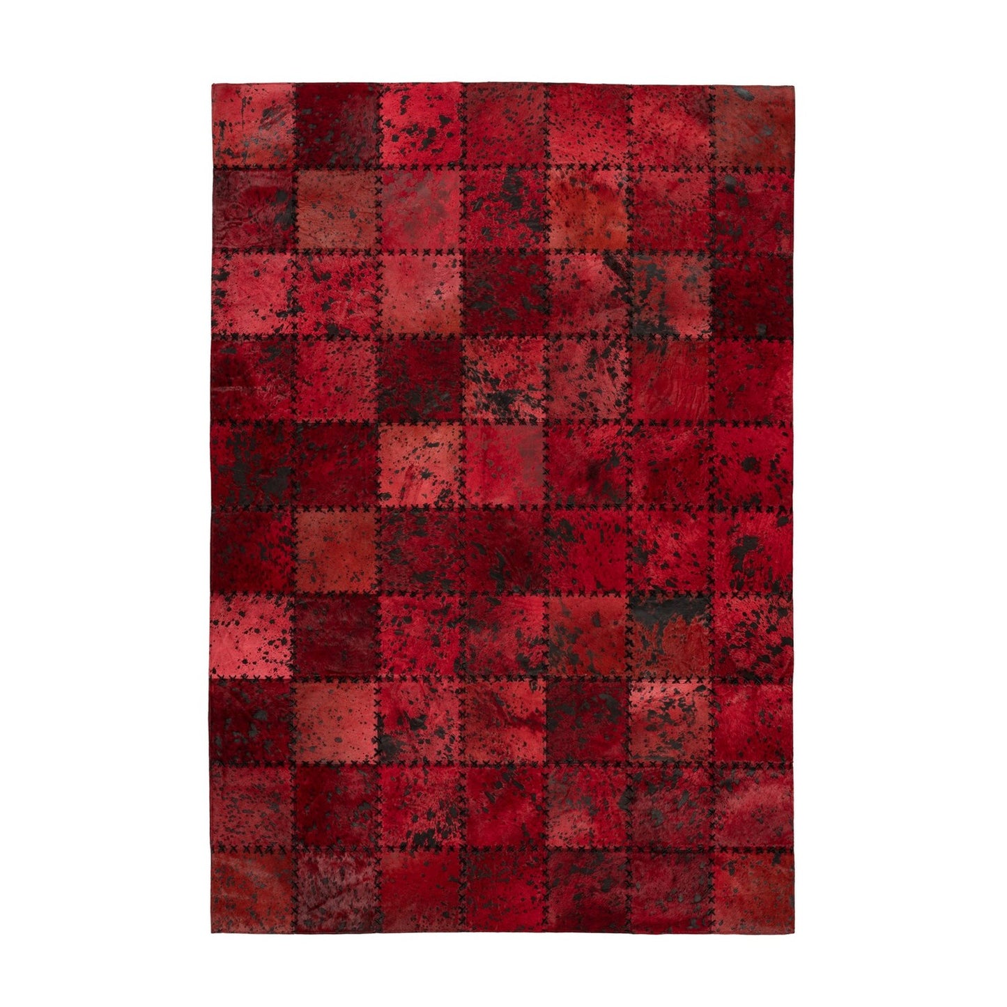 Voila 125 Lædertæppe Med Patchwork Mønster - Variant 13HQ5-200-290-E