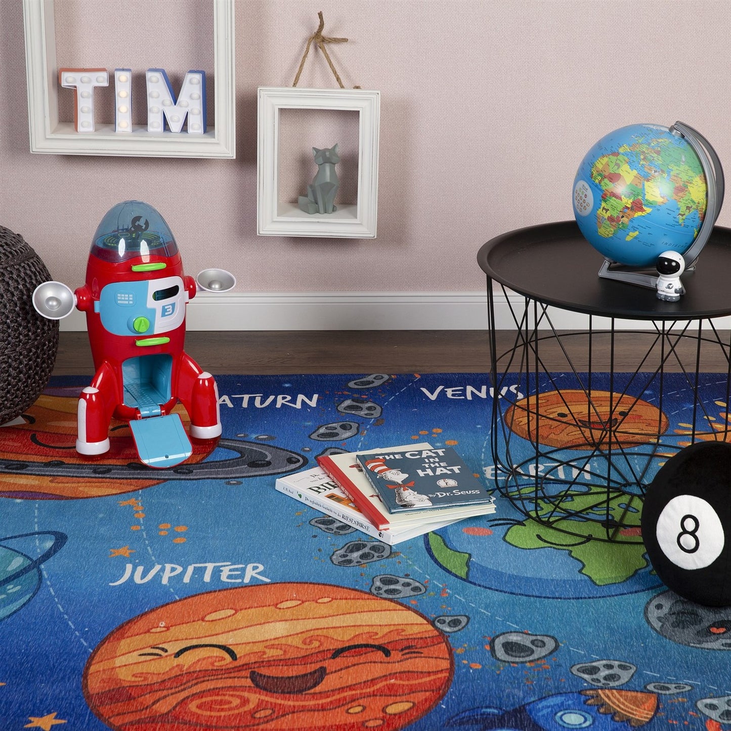 Sympathy Kids 240 Solar System Børnetæppe Med Verdensrum Design - Billede 2