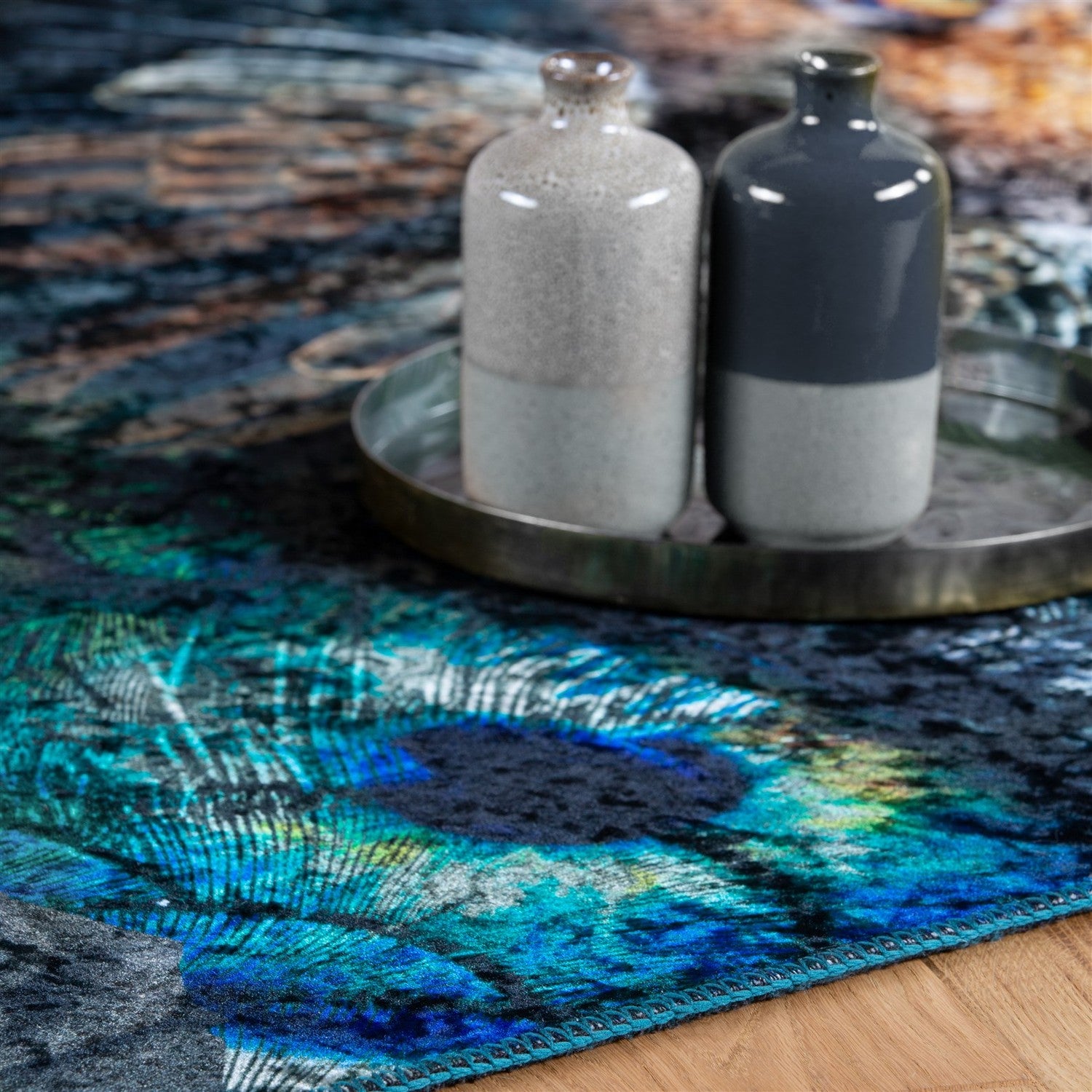 Exus 220 Tæppe Jacquardvævet Med Kunstinspireret Design - Billede 3