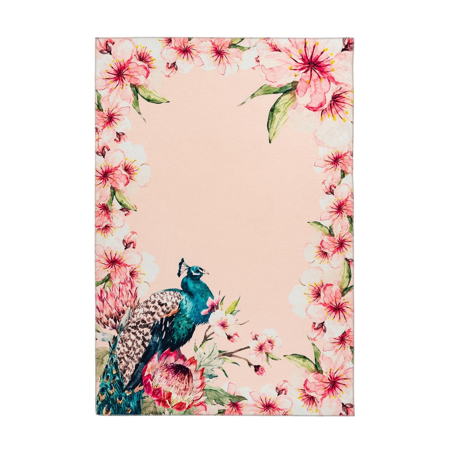 Blossom 125 Tæppe Fladvævet Med Blomstermønster - Hovedbillede