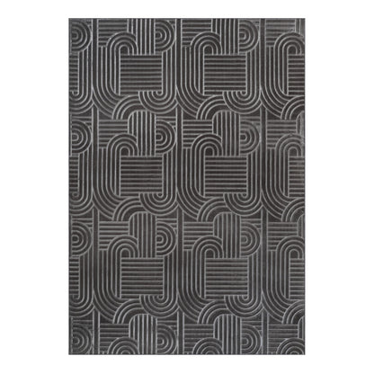 Calma 125 Tæppe Kort Luv Med 3D Linjedesign - Variant V2XO7-80-150