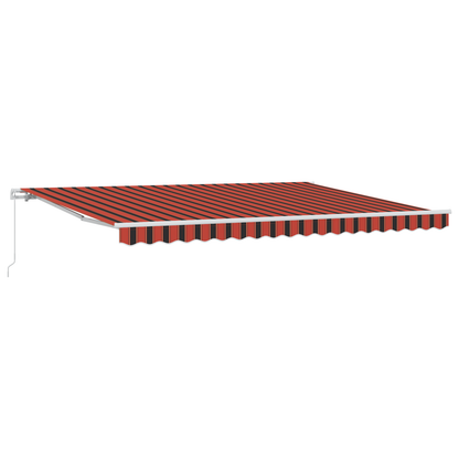 Utrækkelig Markise Orange og Brun 450 X 300 Cm Stof - billede 2