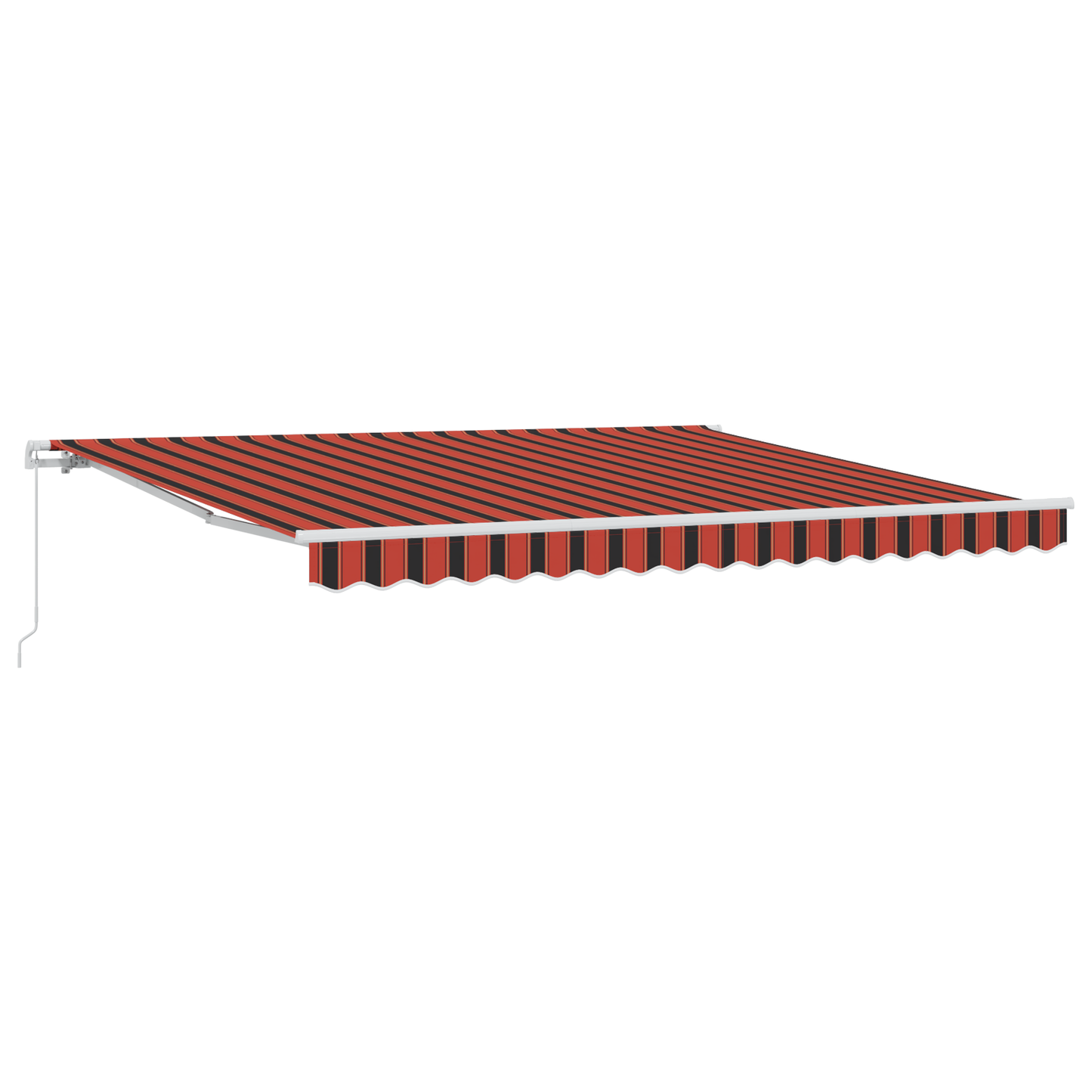 Utrækkelig Markise Orange og Brun 400 X 300 Cm Stof - billede 2