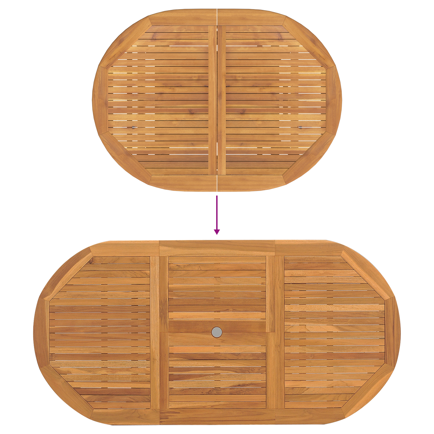7 Stk Have Spisesæt Solid Træ Teak