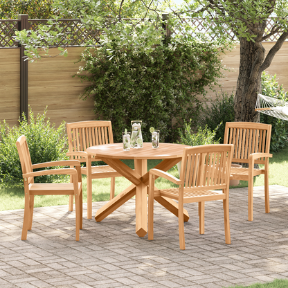 Have Spisebordssæt 3 Pcs Brun 109 X 109 X 74 Cm - billede 4