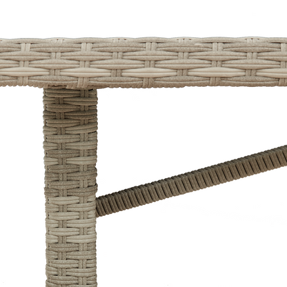 Udendørs Spise Sæt 7 Pcs Lysegrå 190 X 80 X 74 Cm - billede 12