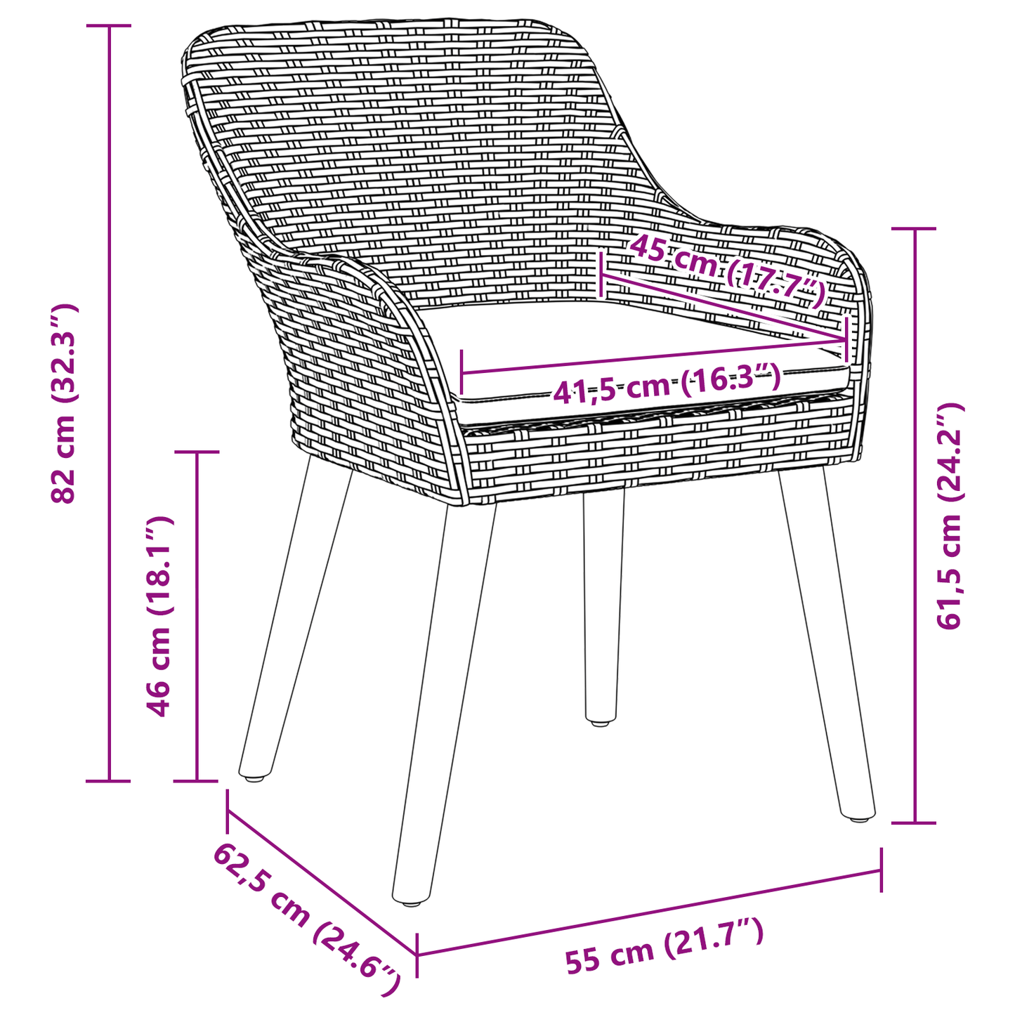 Spisestuesæt 3 Pcs Lys Grå og Sort 80 Cm X 80 Cm - billede 12