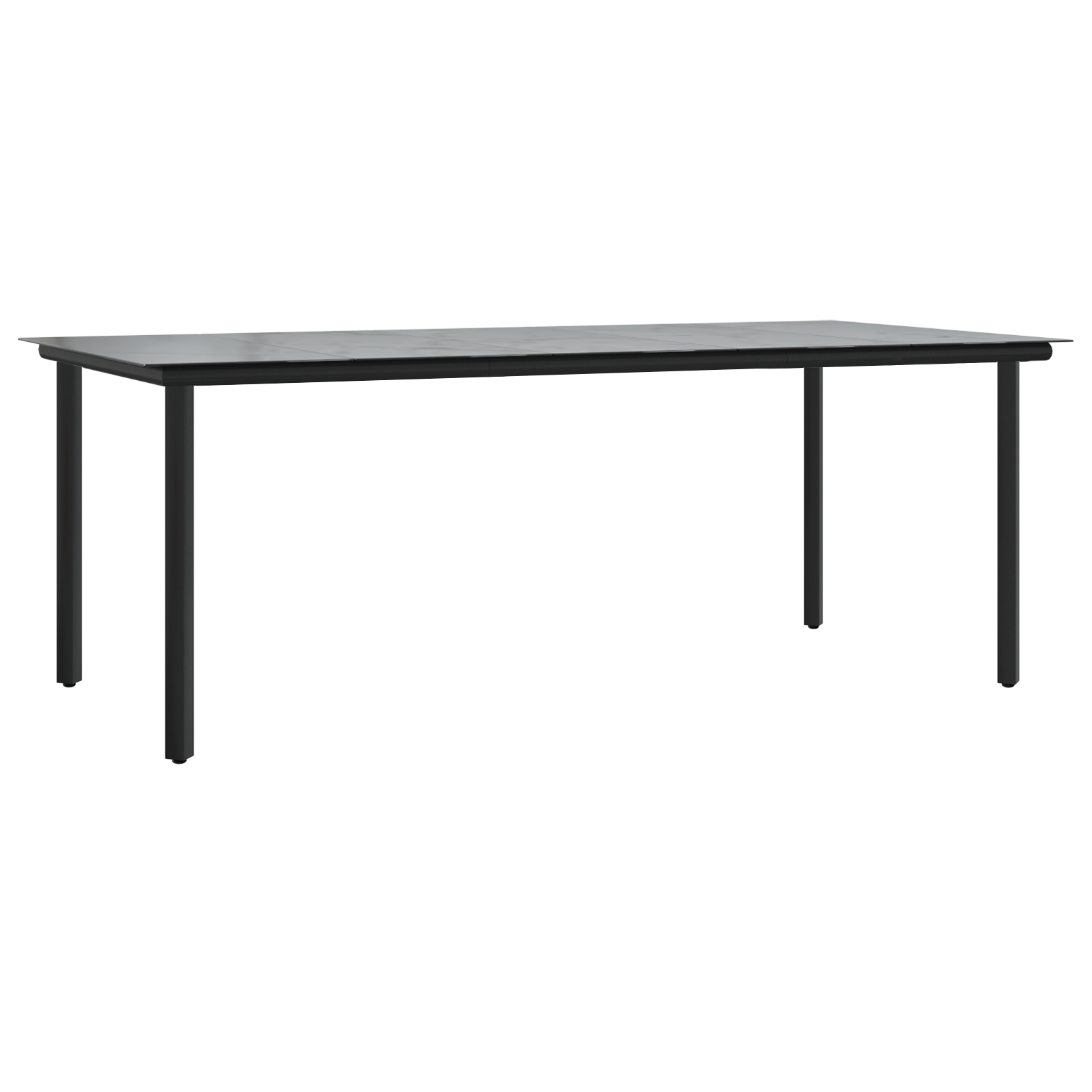 Spisestuesæt 7 Pcs Lys Grå og Sort 200x100x74 Cm - billede 6