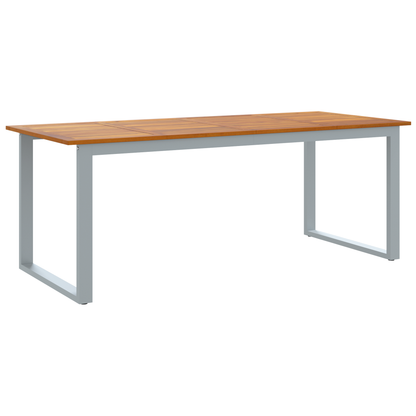 9-delers Have Dining Sæt i Solid Akacietræ og Metal - billede 5