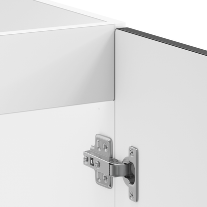 Køkkenskab Kalmar 2 Pcs Sort 80 X 46 X 81.5 Cm Konstrueret Træ - Billede 6