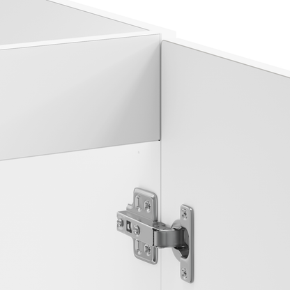 Køkkenskab Kalmar 2 Pcs Hvid 80 X 46 X 81.5 Cm Konstrueret Træ - Billede 6
