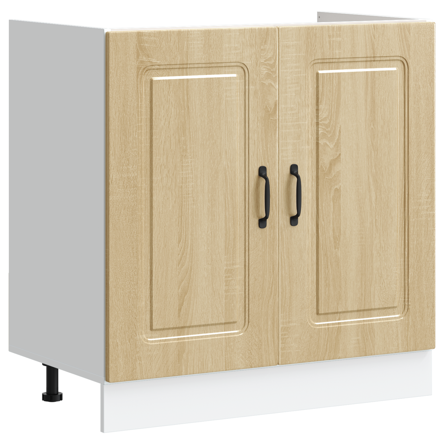 Køkkenskab Kalmar 2 Pcs Brun 80 X 46 X 81.5 Cm Konstrueret Træ - Billede 4