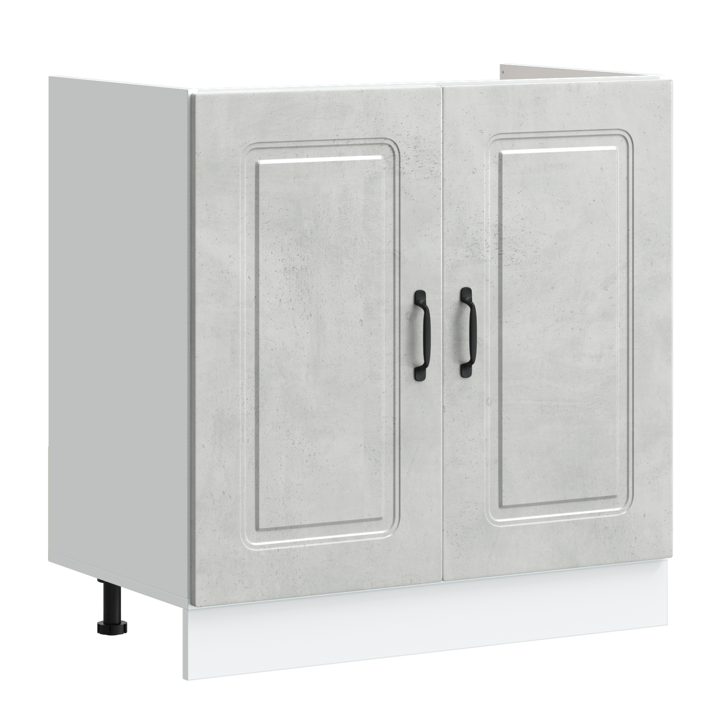 Køkkenskab Kalmar 2 Pcs Grå 80 X 46 X 81.5 Cm Konstrueret Træ - Billede 4